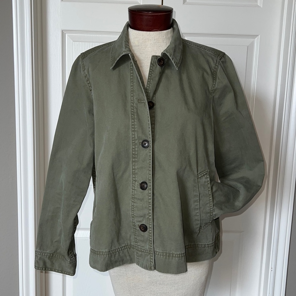 Madewell army green jacket